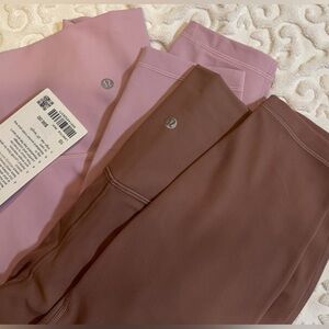 NWT’s Bundle of 2 Lululemon Align 25” pants leggings 10